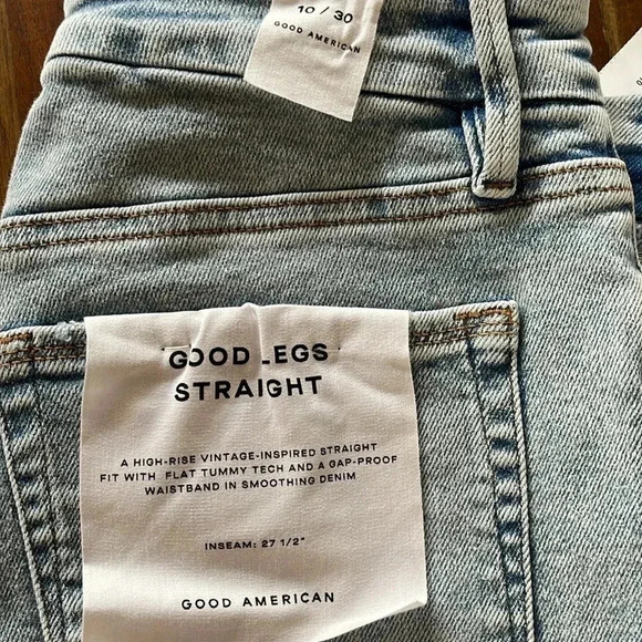 Good American Good legs straight high rise jeans - Picture 8 of 8